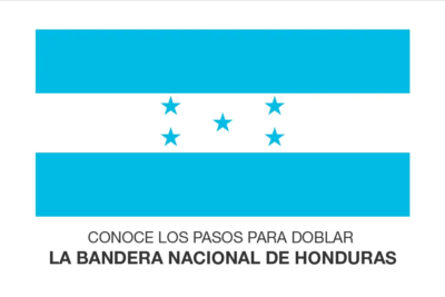 ¿Cómo doblar la Bandera Nacional de Honduras?