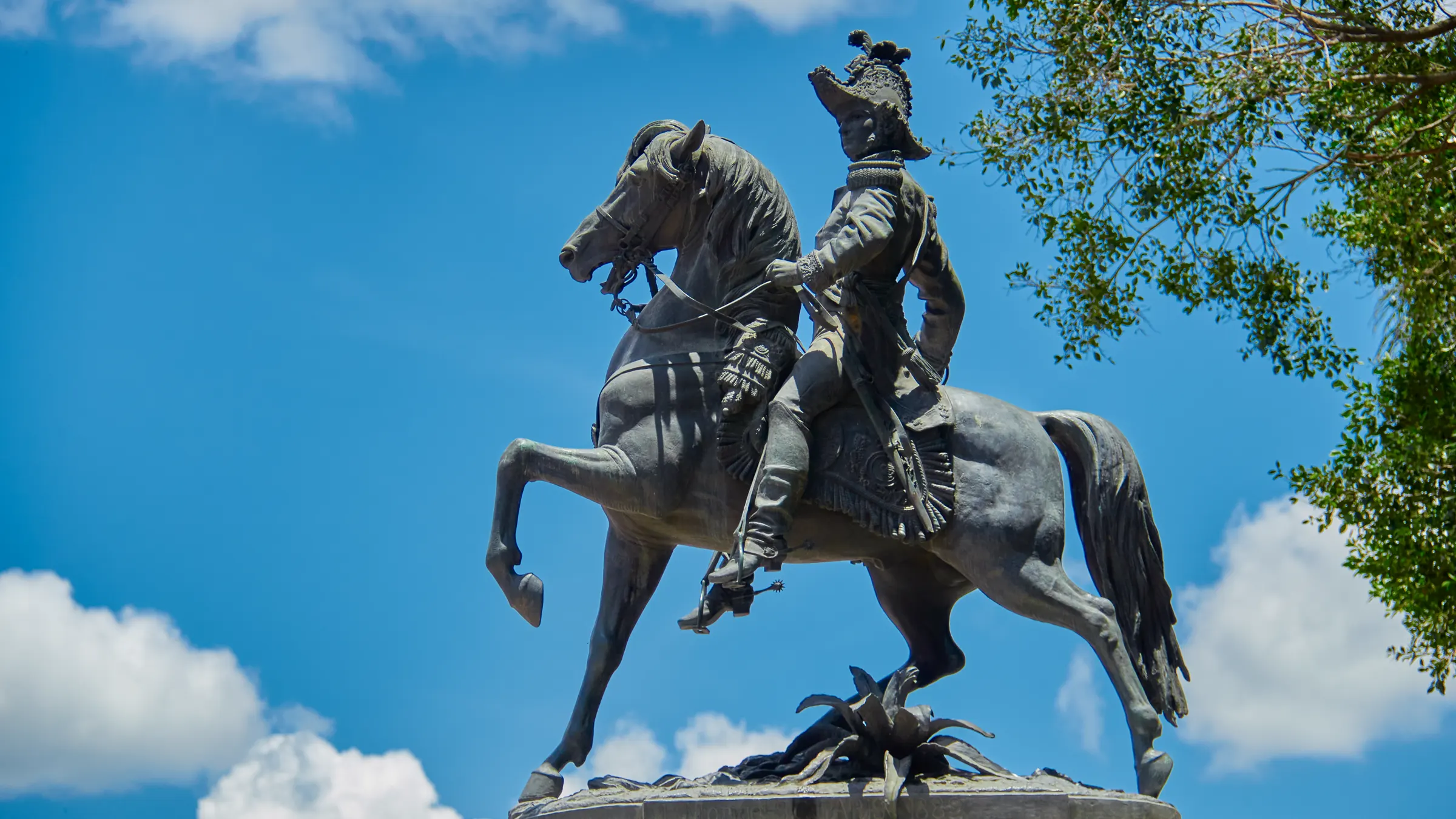 Estatua del General Francisco Morazán en centro de Tegucigalpa, Honduras