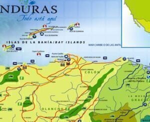 Mapa de playas de Honduras