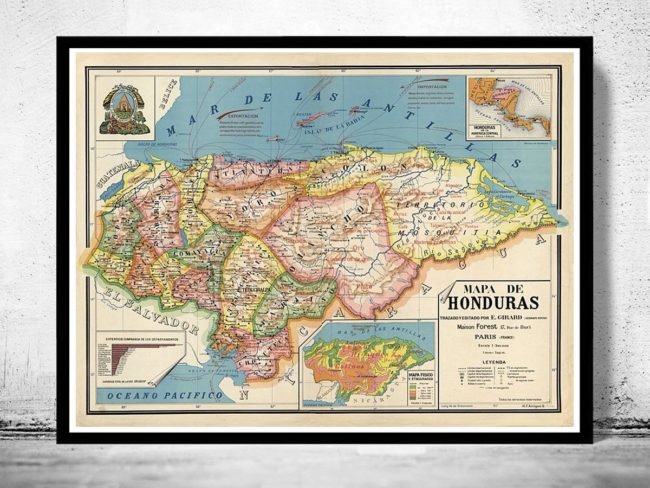 Mapas antiguos de Honduras
